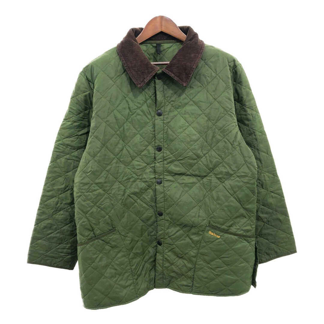 Barbour(バーブァー)のBarbour バブアー LIDDESDALE JACKET ナイロン キルティング ジャケット アウター カジュアル グリーン (メンズ XL) 中古 古着 P7605 メンズのジャケット/アウター(その他)の商品写真