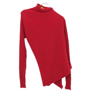 MARQUES ALMEIDA マルケスアルメイダ MERINO WOOL DRAPED JUMPER 変形ニットセーター レッド XS(ニット/セーター)