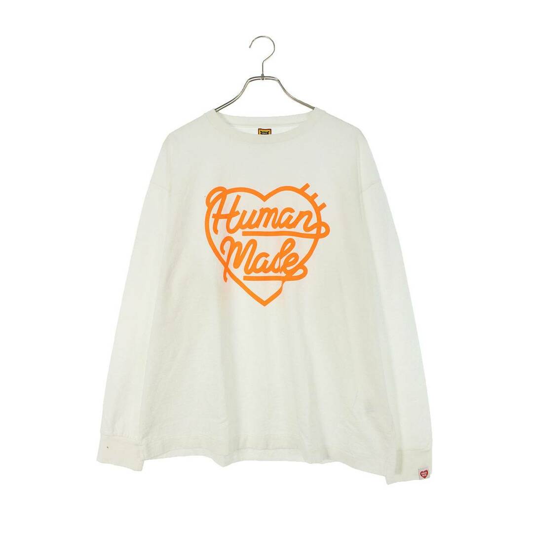 HUMAN MADE(ヒューマンメイド)のヒューマンメイド ハートロゴ長袖カットソー メンズ XXL メンズのトップス(Tシャツ/カットソー(七分/長袖))の商品写真