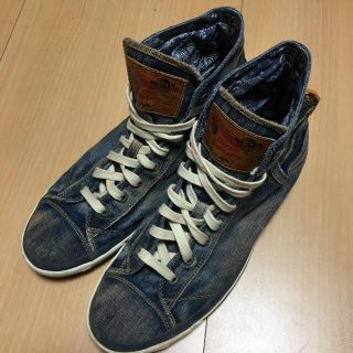 ディーゼル(DIESEL)のDIESEL デニムハイカットスニーカー(スニーカー)