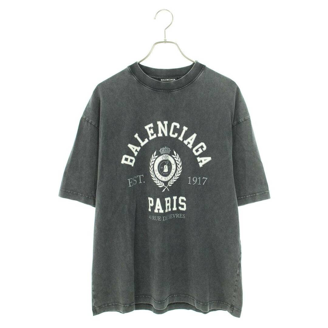 Balenciaga(バレンシアガ)のバレンシアガ  612966 TMV98 カレッジロゴウォッシュドTシャツ メンズ S メンズのトップス(Tシャツ/カットソー(半袖/袖なし))の商品写真