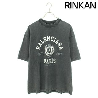 バレンシアガ(Balenciaga)のバレンシアガ  612966 TMV98 カレッジロゴウォッシュドTシャツ メンズ S(Tシャツ/カットソー(半袖/袖なし))