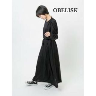 オブレクト(Oblekt)の美品 OBLEKT オブレクト 3wayギャザーワンピース(ロングワンピース/マキシワンピース)