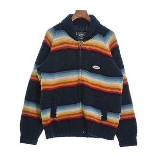 ビラボン(billabong)のBILLABONG ビラボン カーディガン L 紺x水色x赤等 【古着】【中古】(カーディガン)