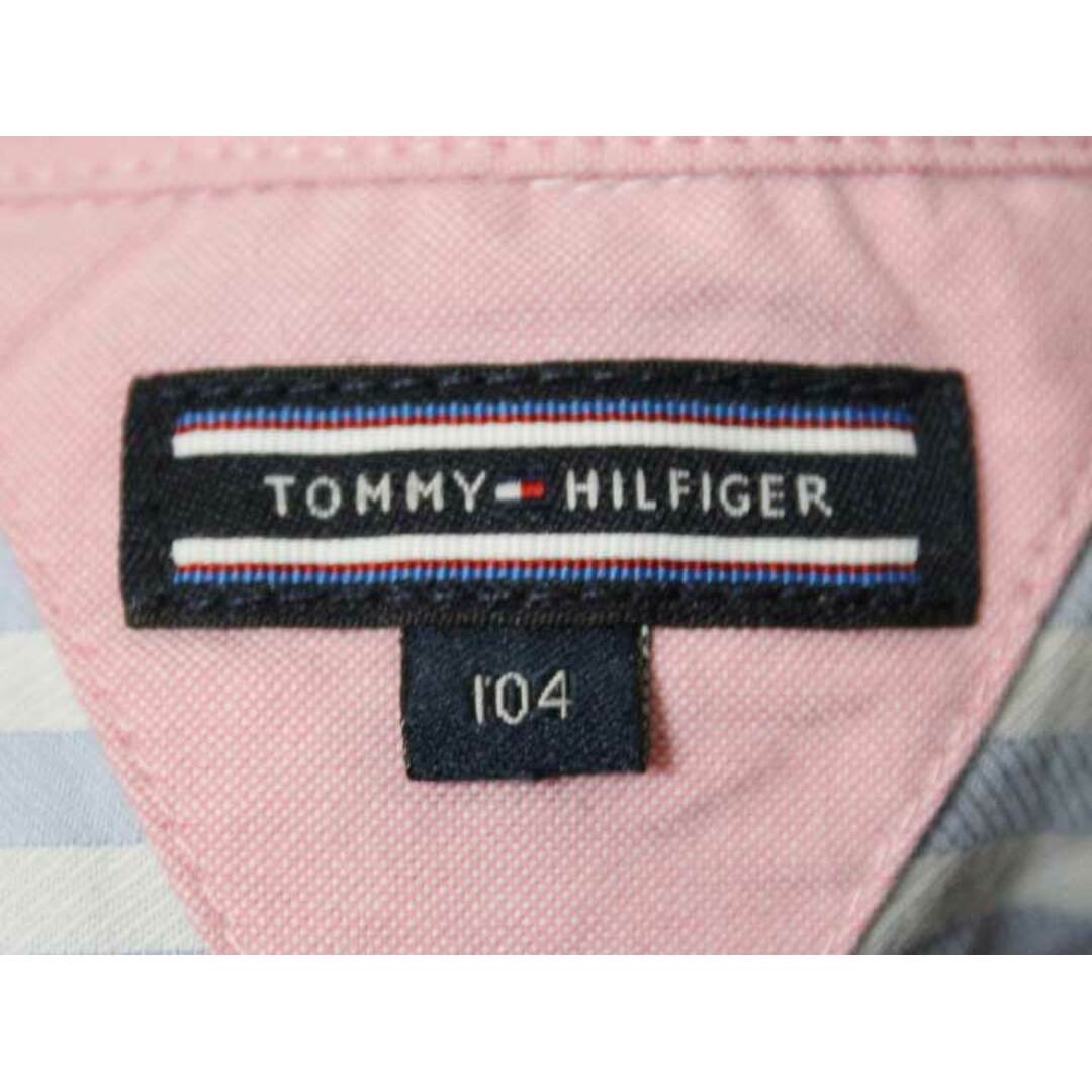 TOMMY HILFIGER(トミーヒルフィガー)の《トミーヒルフィガー/TOMMY HILFIGER》104cm 長袖シャツ ブルー×白【中古】子供服 キッズ kids 女の子 春 122032 tops キッズ/ベビー/マタニティのベビー服(~85cm)(シャツ/カットソー)の商品写真