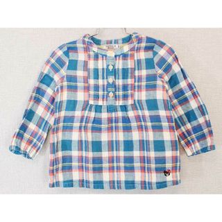 ミキハウス(mikihouse)の【値下げ!】[ミキハウス/MIKIHOUSE]100cm 長袖ブラウス ブルー系【中古】子供服 キッズ kids 女の子 春 131032 tops(シャツ/カットソー)