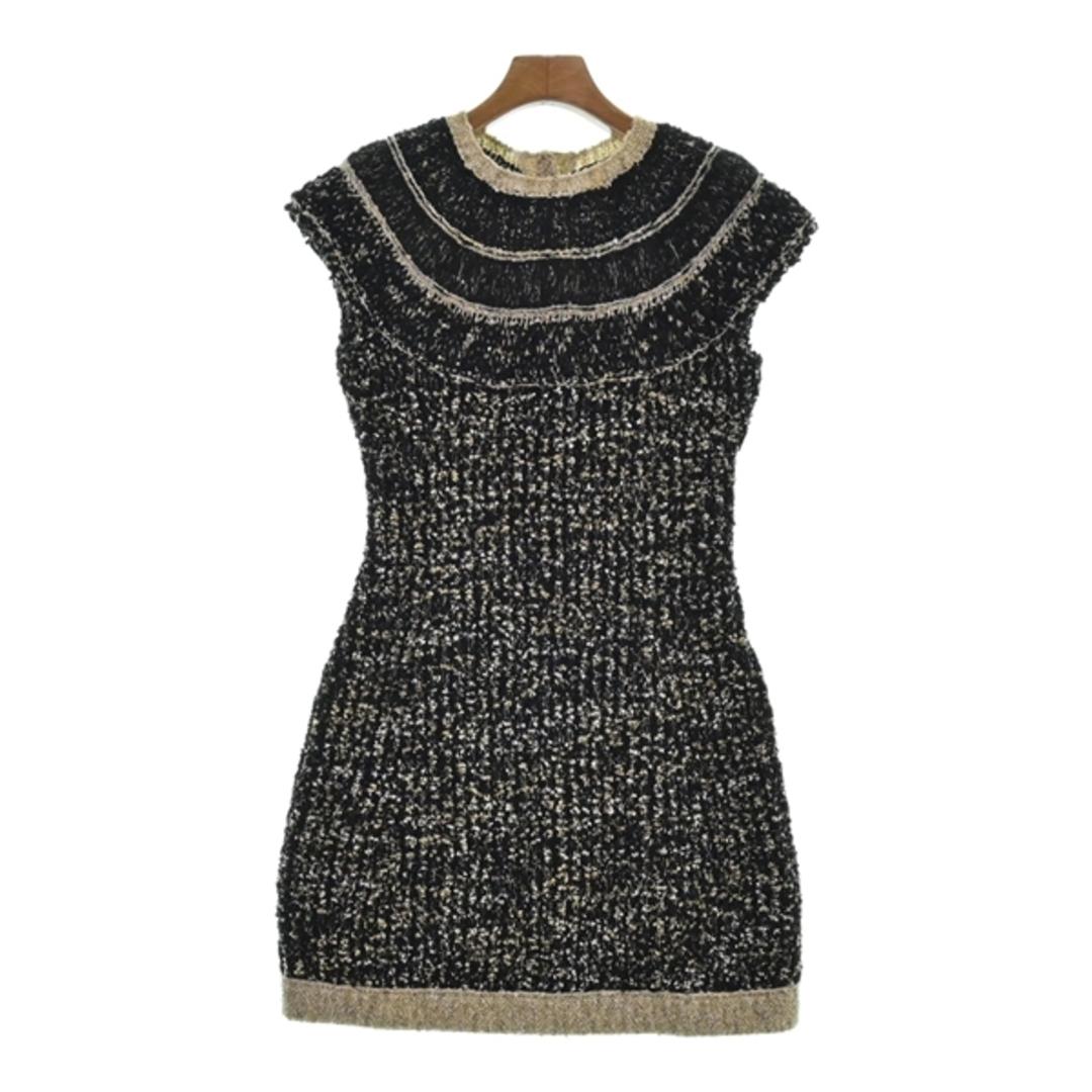 CHANEL - CHANEL シャネル ワンピース 34(XXS位) 黒x白xベージュ CHANEL - CHANEL シャネル ワンピース 34(XXS位) 黒x白xベージュ