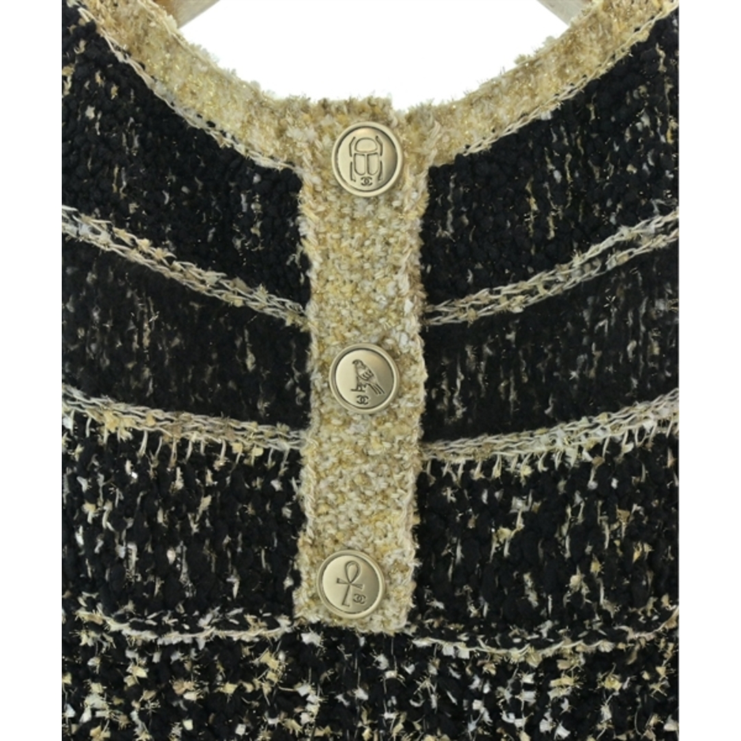 CHANEL - CHANEL シャネル ワンピース 34(XXS位) 黒x白xベージュ CHANEL - CHANEL シャネル ワンピース 34(XXS位) 黒x白xベージュ