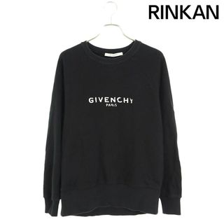 ジバンシィ(GIVENCHY)のジバンシィ  BM70BV306C デストロイ加工ロゴプリントクルーネックスウェット メンズ S(スウェット)