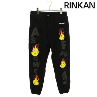 レディメイド  RE-CO-BK-00-00-107 SWEAT PANTS スマイルファイヤープリントスウェットロングパンツ メンズ L