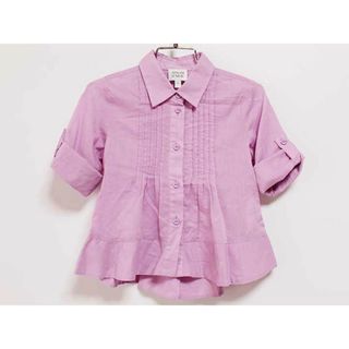 アルマーニ(Armani)の‡アルマーニ ジュニア/Armani Junior ‡112cm 長袖シャツ 紫【中古】子供服 キッズ kids 女の子 春 712032 tops(シャツ/カットソー)