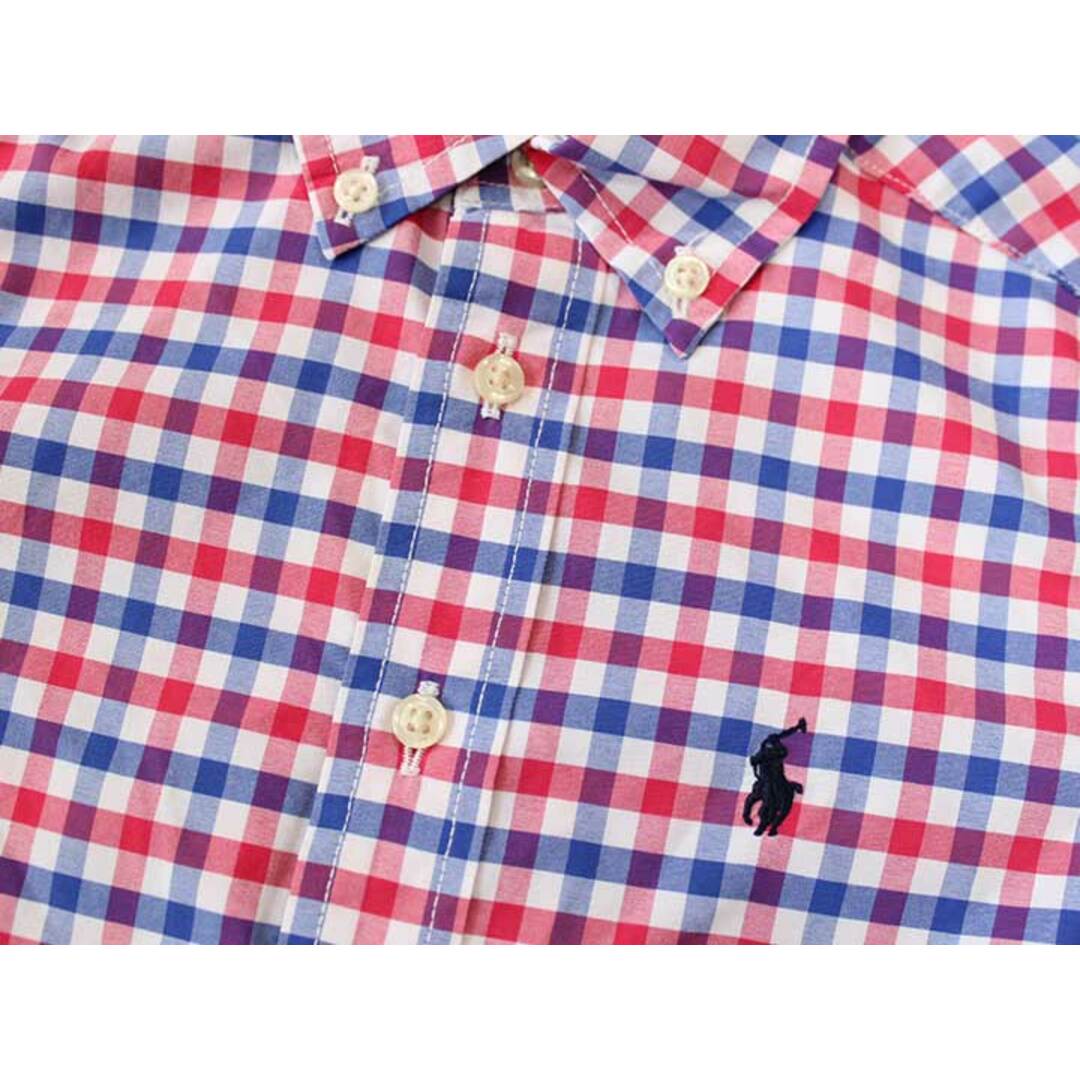 Ralph Lauren(ラルフローレン)の【値下げ!】☆ラルフローレン/Ralph Lauren☆110cm 長袖シャツ 青×ピンク 【中古】子供服 キッズ kids 男の子 春 713032 tops キッズ/ベビー/マタニティのベビー服(~85cm)(シャツ/カットソー)の商品写真