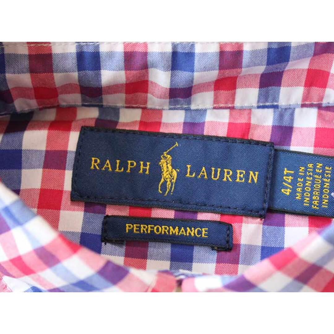 Ralph Lauren(ラルフローレン)の【値下げ!】☆ラルフローレン/Ralph Lauren☆110cm 長袖シャツ 青×ピンク 【中古】子供服 キッズ kids 男の子 春 713032 tops キッズ/ベビー/マタニティのベビー服(~85cm)(シャツ/カットソー)の商品写真