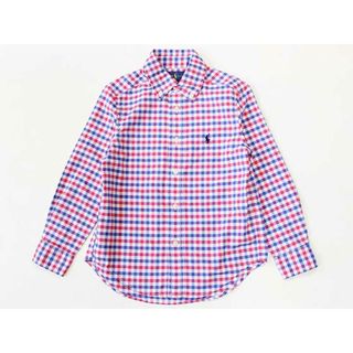 ラルフローレン(Ralph Lauren)の【値下げ!】☆ラルフローレン/Ralph Lauren☆110cm 長袖シャツ 青×ピンク 【中古】子供服 キッズ kids 男の子 春 713032 tops(シャツ/カットソー)