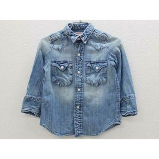 デニムダンガリー(DENIM DUNGAREE)の【値下げ!】[デニム＆ダンガリー/DENIM DUNGAREE/D＆D]100cm デニムシャツ/長袖シャツ インディゴ【中古】子供服 キッズ kids 男の子 春秋冬 122122 tops(シャツ/カットソー)