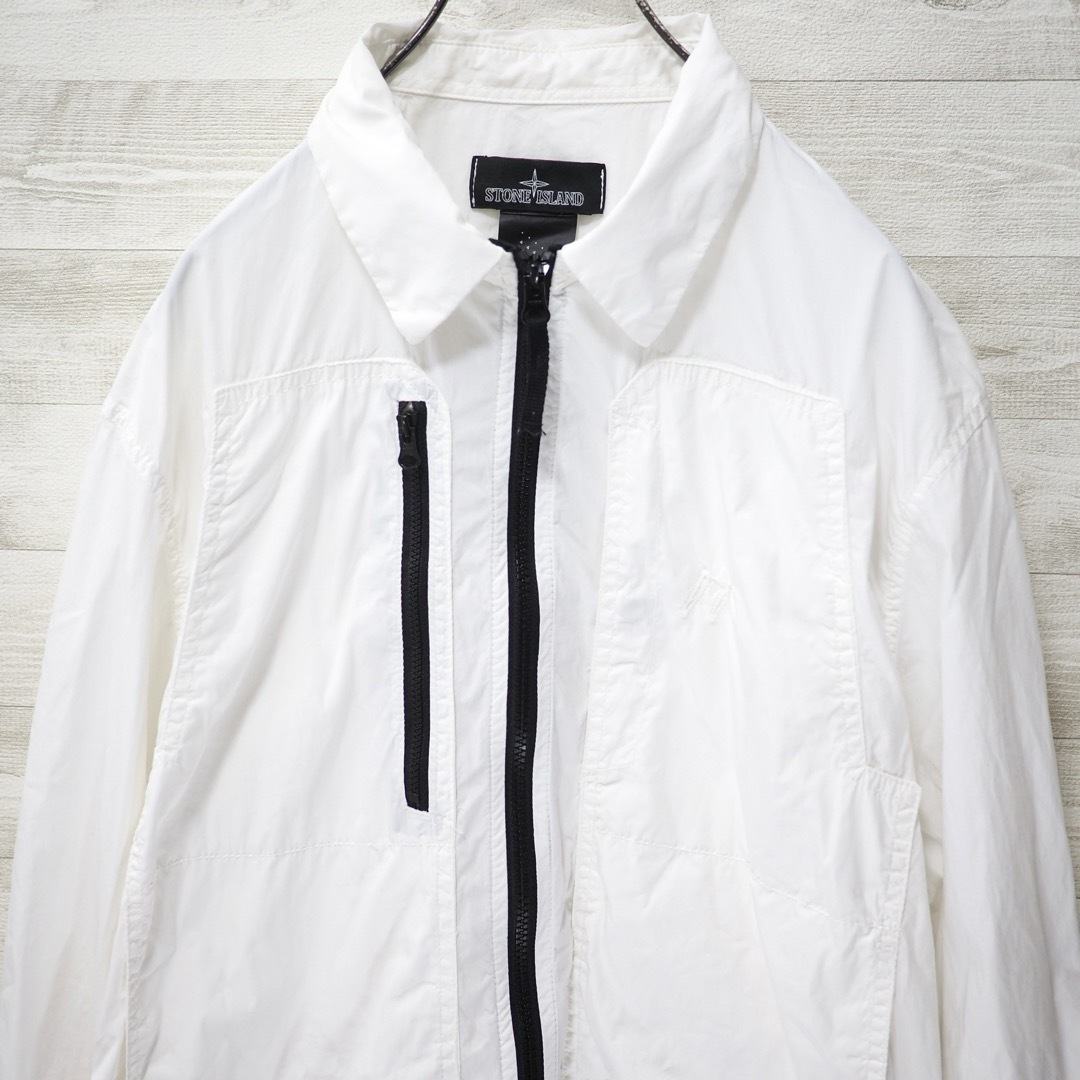 STONE ISLAND(ストーンアイランド)のS.I SHADOW PROJECT 16SS Overshirt-Wh/XXL メンズのトップス(シャツ)の商品写真