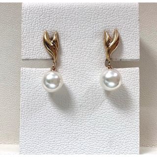 ミキモト(MIKIMOTO)のMIKIMOTO  アコヤ真珠ピアス  K18(ピアス)