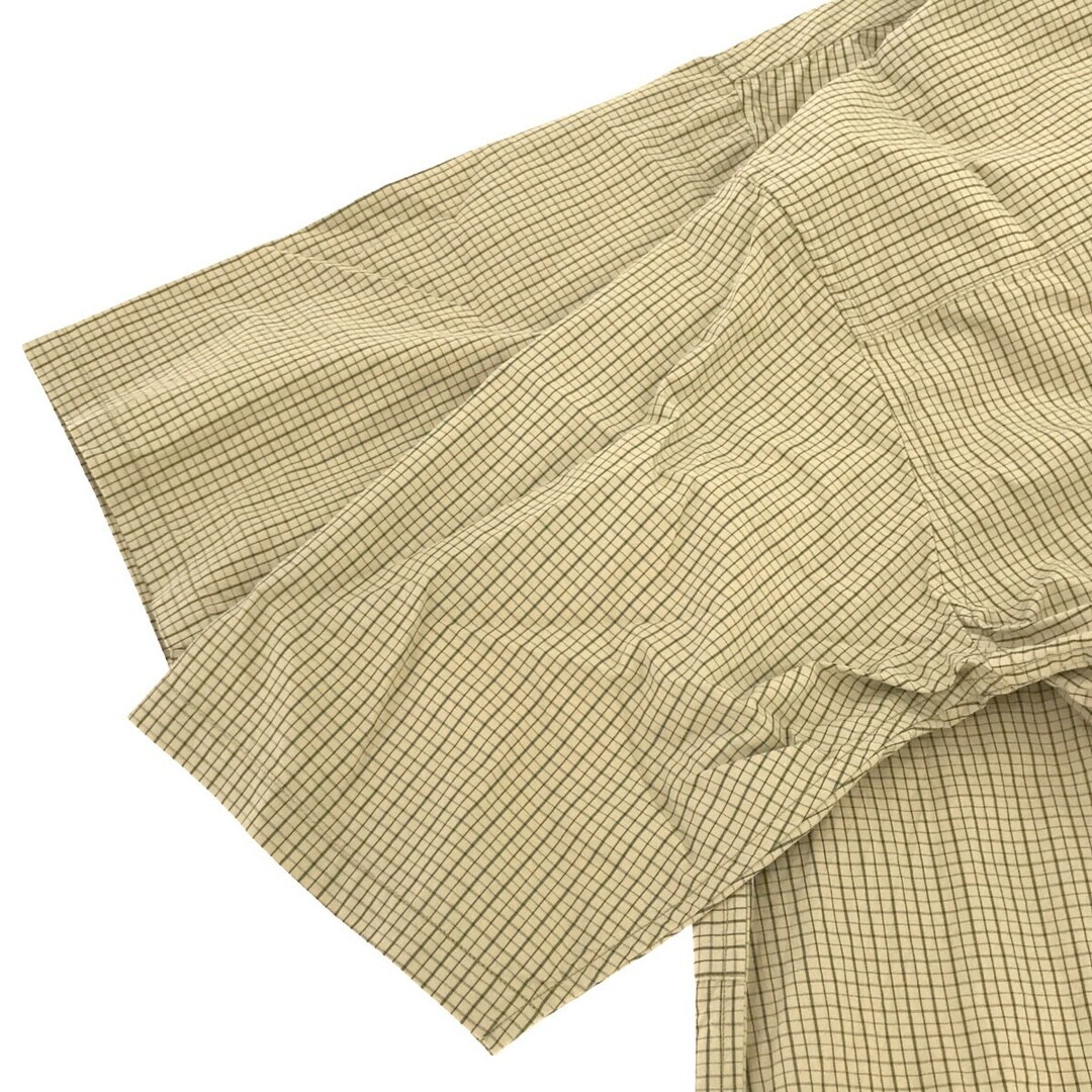 unfil アンフィル ショートスリーブジップアップシャツ ベージュ×グリーン 5 WOSP-UM221 メンズのトップス(シャツ)の商品写真