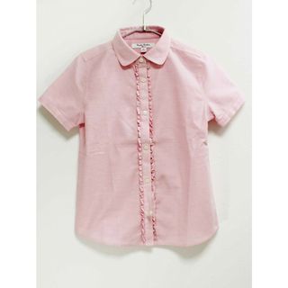 ブルックスブラザース(Brooks Brothers)の新品 未使用品[ブルックスブラザーズ/Brooks Brothers]141-147cm 半袖ブラウス ピンク フォーマル 入学式 卒園式 結婚式 発表会 謝恩会 冠婚葬祭 子供服 キッズ kids ジュニア 女の子 fml 222132(シャツ/カットソー)