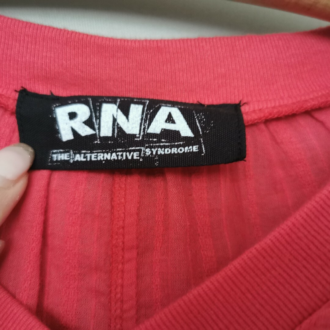 RNA(アールエヌエー)の美品 RNA コットン ロングワンピース 赤 レディースのワンピース(ロングワンピース/マキシワンピース)の商品写真