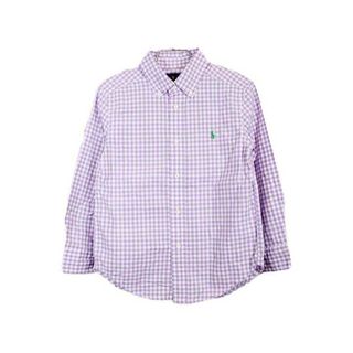 ラルフローレン(Ralph Lauren)の[ラルフローレン/Ralph Lauren]115cm 長袖シャツ 紫×白【中古】子供服 キッズ kids 男の子 春 613032 tops(シャツ/カットソー)