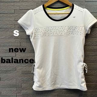 ニューバランス(New Balance)の[ニューバランス]フリル  テニス シャツ レディース 白　S ストレッチ素材　(ウェア)