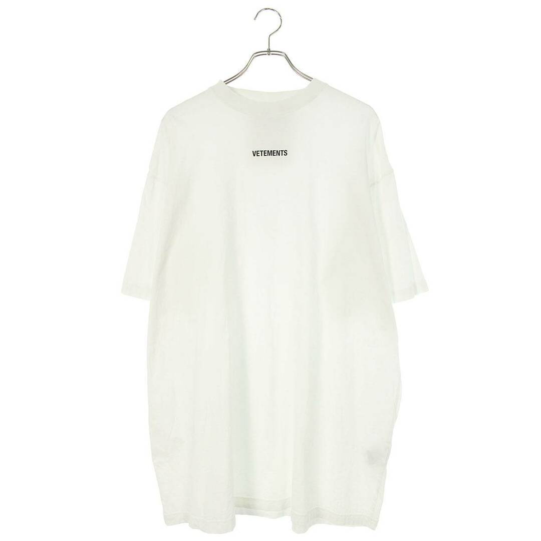VETEMENTS(ヴェトモン)のヴェトモン  21SS  UE51TR540W ロゴプリントオーバーサイズTシャツ メンズ M メンズのトップス(Tシャツ/カットソー(半袖/袖なし))の商品写真