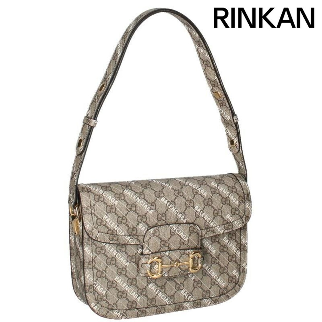 BALENCIAGA - バレンシアガ ×グッチ GUCCI  THE Hacker Hose Bit 1955 Small Bag 602204 ハッカージャッキー1955ホースビット2WAYショルダーバッグ メンズ