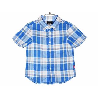 [ザ・ノースフェイス/THE NORTH FACE]110cm 半袖シャツ ブルー系【中古】子供服 キッズ kids 男の子 夏 225032 tops