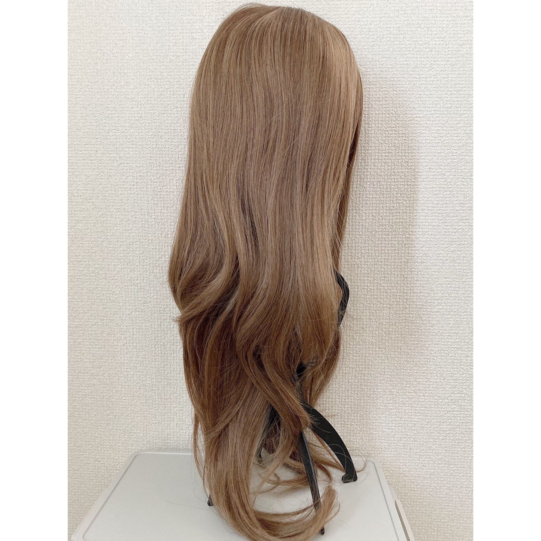 フルウィッグ　ロング　ウィッグ　ミルクティー　耐熱　wig レディースのウィッグ/エクステ(ロングカール)の商品写真