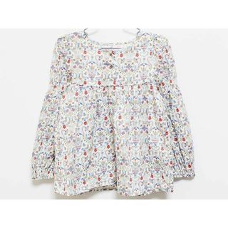 シップス(SHIPS)の‡シップス/SHIPS kids‡140cm 長袖ブラウス/シャツ 白×ブルー リバティ【中古】子供服 キッズ kids ジュニア 女の子 春秋 tops 103042(シャツ/カットソー)