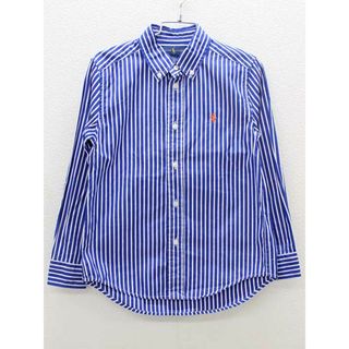 ラルフローレン(Ralph Lauren)の【値下げ!】▽ラルフローレン/Ralph Lauren▽120cm 長袖シャツ 青×白【中古】子供服 キッズ kids 男の子 春 131032 tops(シャツ/カットソー)