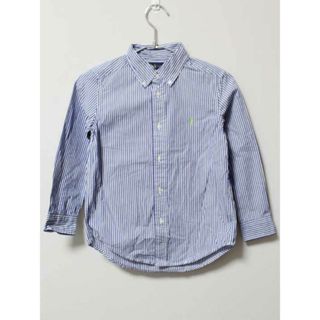 ラルフローレン(Ralph Lauren)の【値下げ!】《ラルフローレン/Ralph Lauren》120cm 長袖シャツ 紺×白【中古】子供服 キッズ kids 男の子 春 123032 tops(シャツ/カットソー)