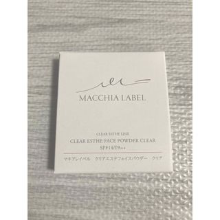 マキアレイベル(Macchia Label)のマキアレイベル　クリアエステフェイスパウダークリア　つめかえ用　MACCHIA (ファンデーション)