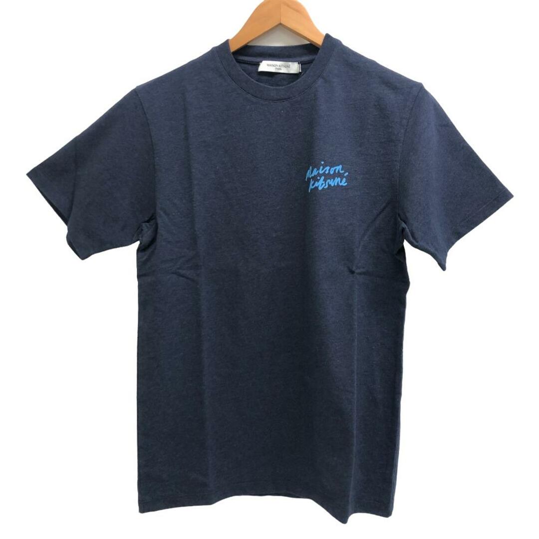 MAISON KITSUNE'(メゾンキツネ)のメゾンキツネ MAISON KITSUNE 半袖Ｔシャツ
 MINI HANDWRITING CLASSIC S ネイビー レディースのトップス(Tシャツ(半袖/袖なし))の商品写真