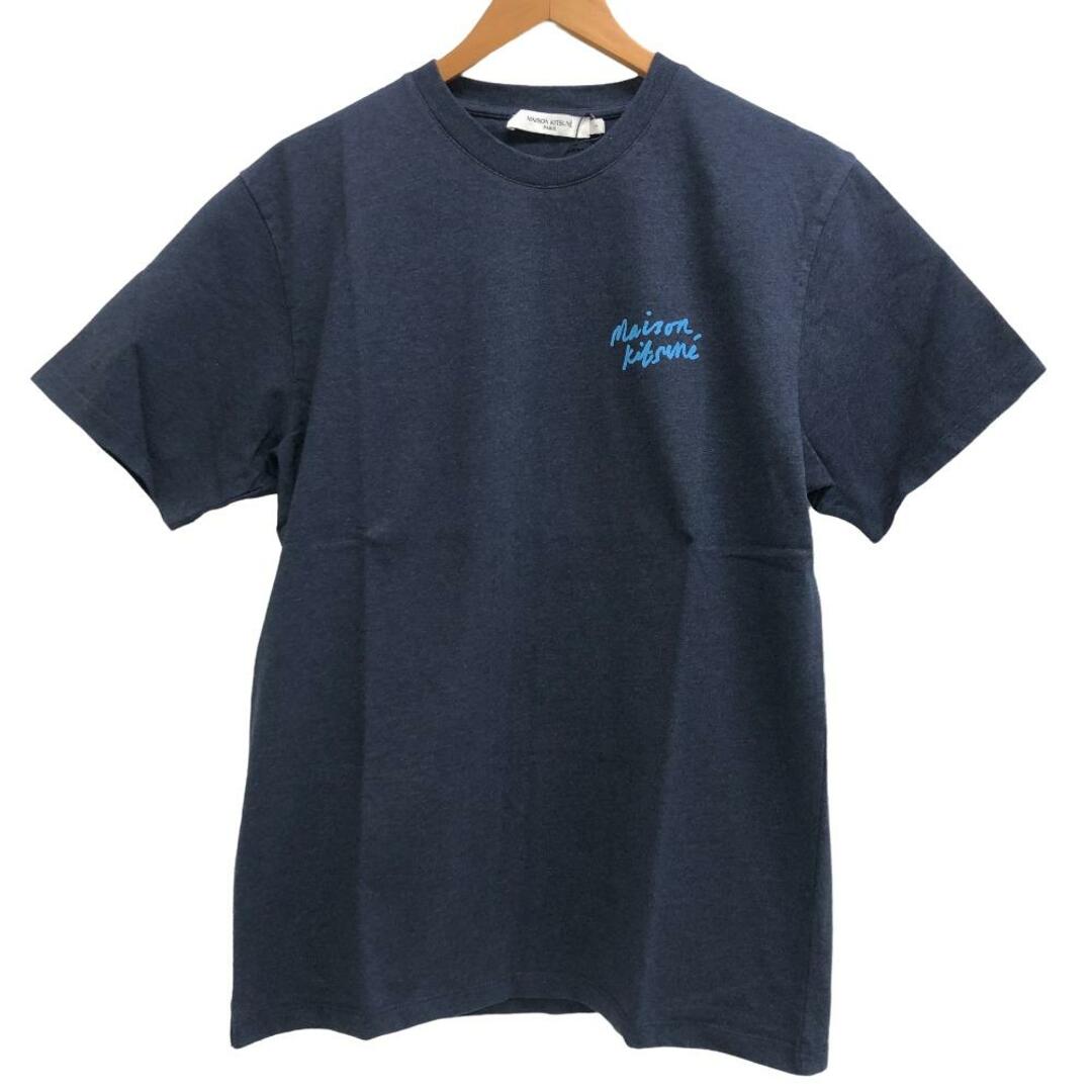 MAISON KITSUNE'(メゾンキツネ)のメゾンキツネ MAISON KITSUNE 半袖Ｔシャツ
 MINI HANDWRITING CLASSIC L ネイビー レディースのトップス(Tシャツ(半袖/袖なし))の商品写真