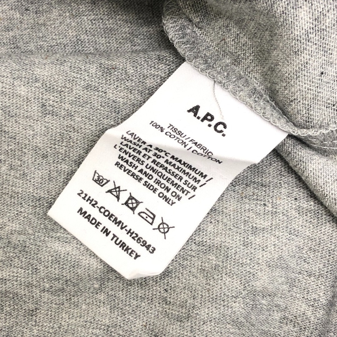 A.P.C(アーペーセー)のアーペーセー A.P.C. 半袖Ｔシャツ
 COEMV S H26943 グレー レディースのトップス(Tシャツ(半袖/袖なし))の商品写真