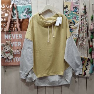 HYKE  LONG-SLV SWEATSHIRT(BIG)  裏起毛スウェット