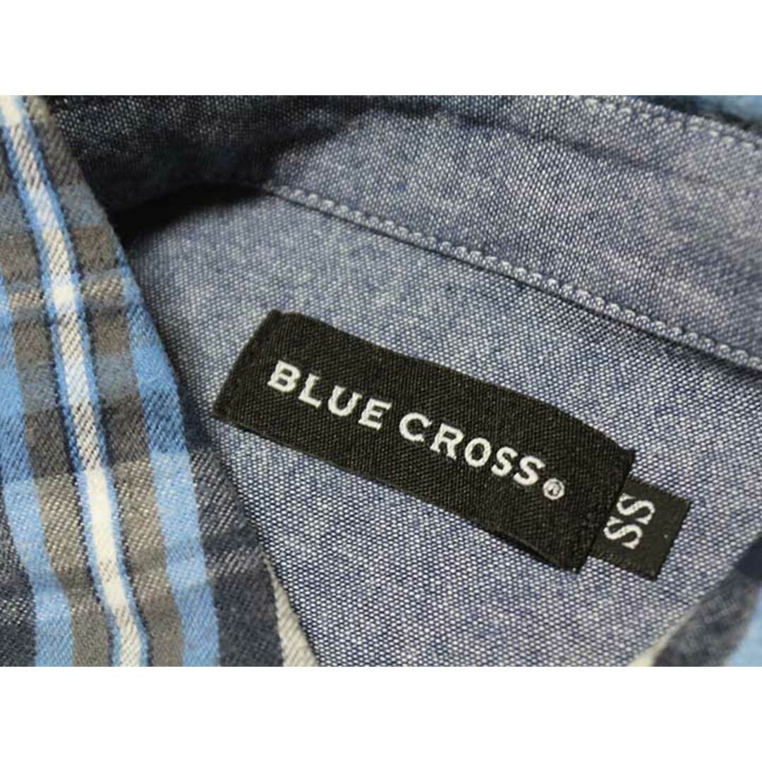 bluecross(ブルークロス)の【値下げ!】‡ブルークロス/BLUE CROSS‡130cm 長袖シャツ グレー×ブルー【中古】子供服 キッズ kids 男の子 秋 401122 tops キッズ/ベビー/マタニティのベビー服(~85cm)(シャツ/カットソー)の商品写真