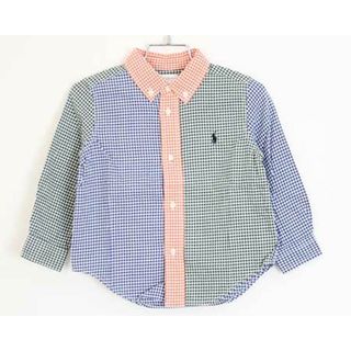 ラルフローレン(Ralph Lauren)の【春物 新入荷!】新品 未使用品〓ラルフローレン/Ralph Lauren〓90cm  長袖シャツ  マルチカラー 子供服 キッズ kids ベビー baby 男の子 女の子 春秋 tops 503042(シャツ/カットソー)