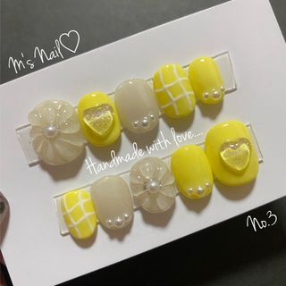 ▩ネイルチップ▩ フラワーネイル　お花ネイル　ハートネイル　デコパーツ