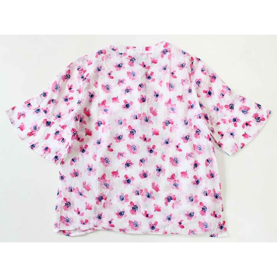 Armani(アルマーニ)の☆アルマーニ ジュニア/Armani Junior☆98cm 半袖ブラウス ピンク×白 【中古】子供服 キッズ kids 女の子 春夏 712032 tops キッズ/ベビー/マタニティのベビー服(~85cm)(シャツ/カットソー)の商品写真