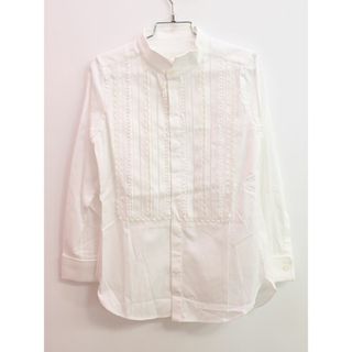 BURBERRY - 【新入荷!】▲バーバリー/BURBERRY▲128cm(8Y) 長袖シャツ/ブラウス 白 フォーマル 卒園式 入学式 謝恩会 結婚式 発表会 七五三 お稽古 通塾 冠婚葬祭【中古】子供服 キッズ kids 女の子 fml 012042