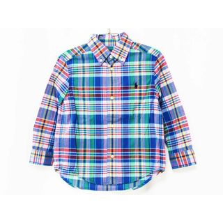 ラルフローレン(Ralph Lauren)の[ラルフローレン/Ralph Lauren]100cm 長袖シャツ ブルー×マルチカラー【中古】子供服 キッズ kids 男の子 春 tops 503042(シャツ/カットソー)