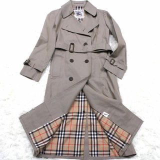 バーバリー(BURBERRY)の美品　バーバリーズ　トレンチコート　ベージュ　ノバチェック　マキシ　ベージュ(トレンチコート)