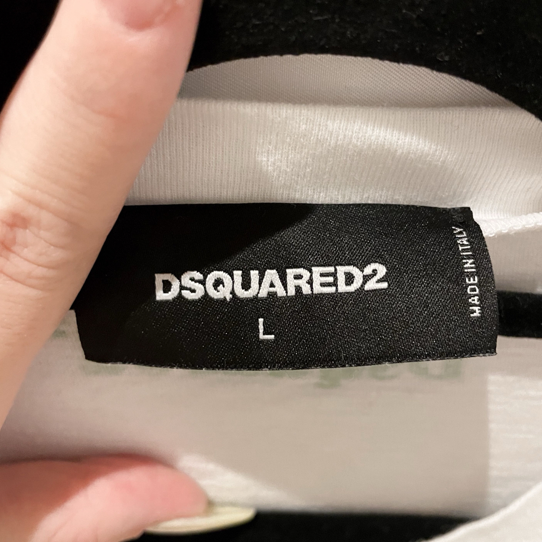 DSQUARED2(ディースクエアード)の【DSQUARED2】 プリントTシャツ ホワイト メンズのトップス(Tシャツ/カットソー(半袖/袖なし))の商品写真