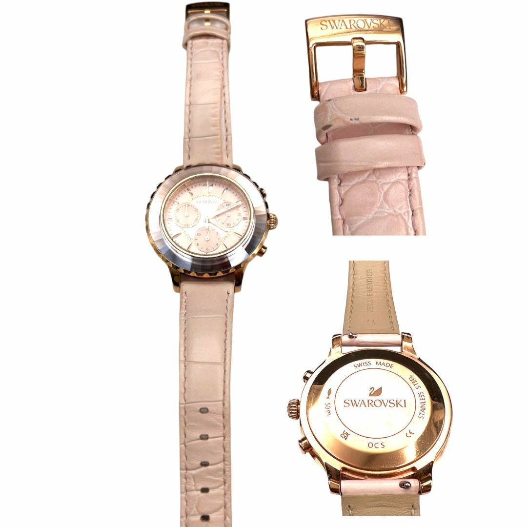 SWAROVSKI(スワロフスキー)のスワロフスキー クロノグラフ 自動巻き 腕時計 レディースのファッション小物(腕時計)の商品写真