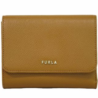 フルラ(Furla)の本物 フルラ FURLA レザー 折財布 コンパクトウォレット ブラウン 財布 ウォレット 中古(財布)