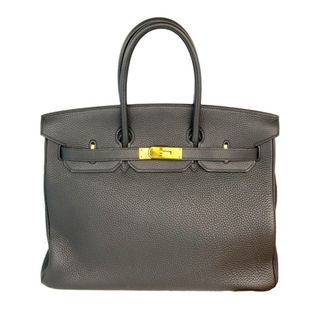 エルメス(Hermes)の　エルメス HERMES バーキン35 □J刻 ブラック/GD金具 トゴ レディース ハンドバッグ(ハンドバッグ)