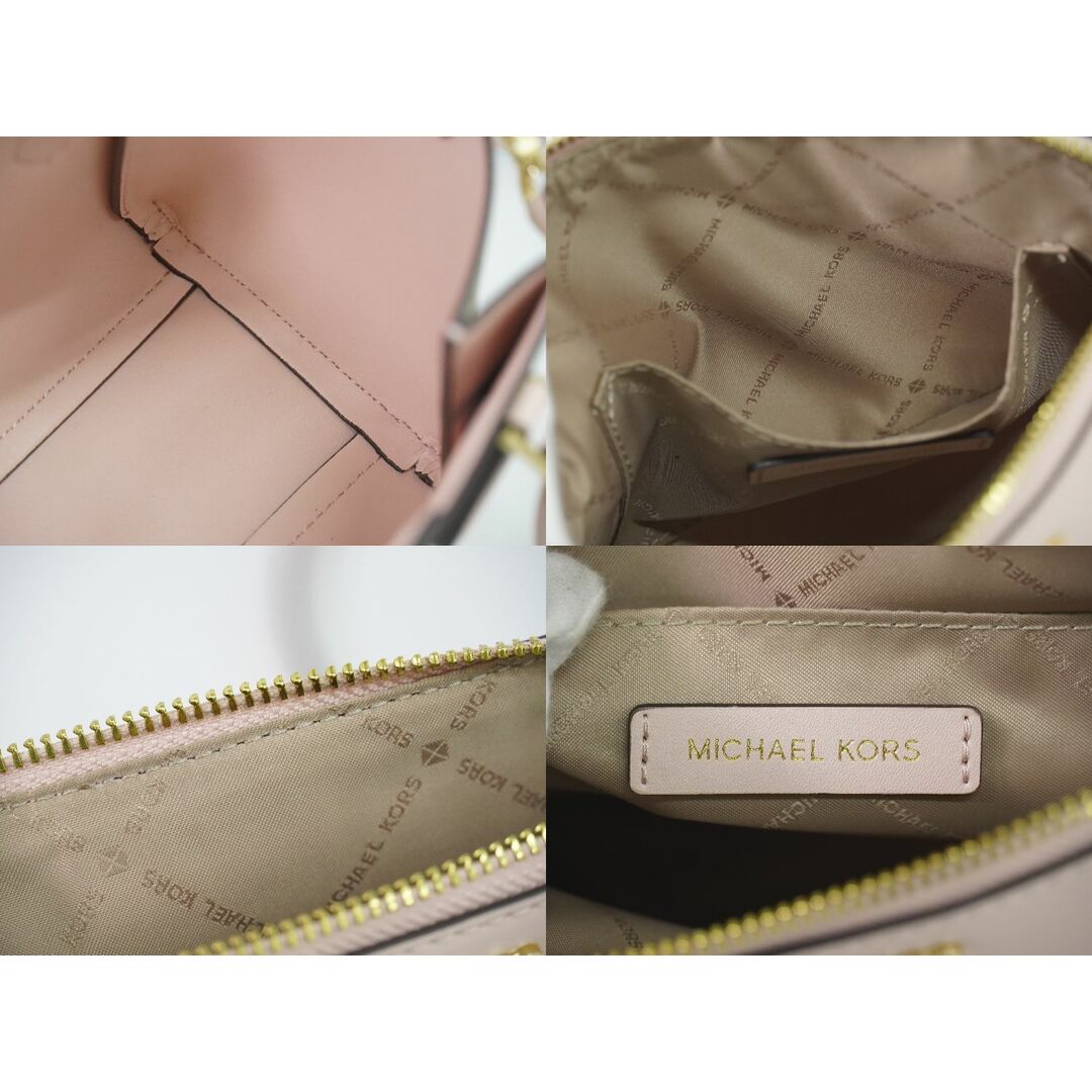 Michael Kors(マイケルコース)の本物 マイケルコース MICHAEL KORS ダリア MK シグネチャー 2WAY ショルダーバッグ ハンドバッグ ポシェット PVC アイボリー バッグ 中古 レディースのバッグ(ショルダーバッグ)の商品写真